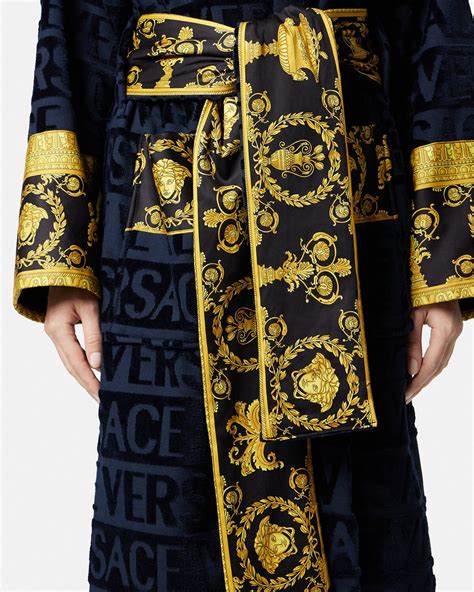 baroque bathrobe versace|Versace hooded bathrobe.